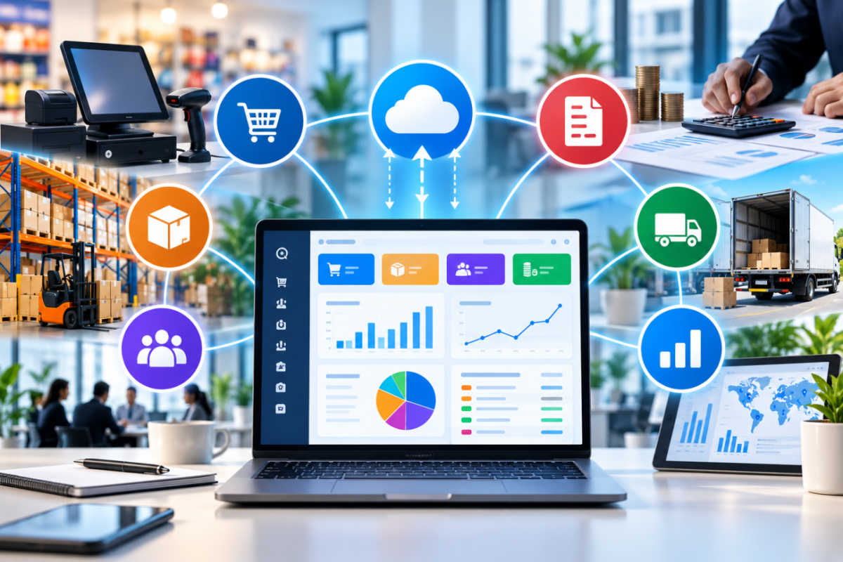 How does an ERP system help unify and manage your organization's operations?